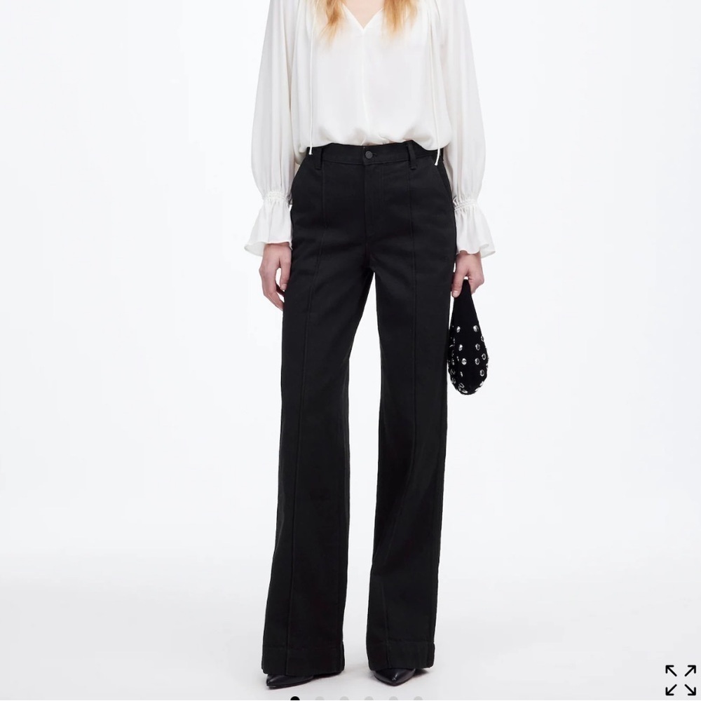 Madewell Superwide-Leg Trouser Jeans black rinse wash